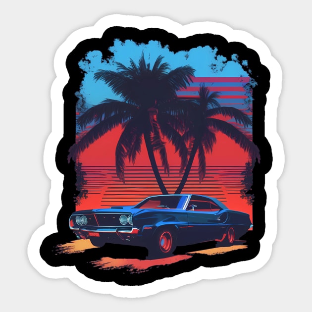 Muscle car Sticker by DragonDream